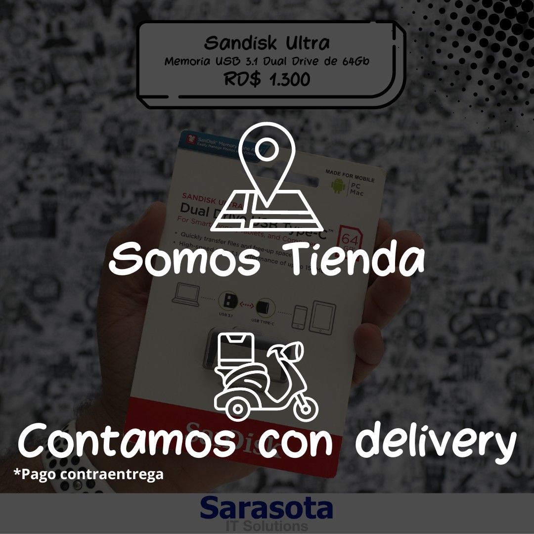 accesorios para electronica - Sandisk memoria USB 3.1 Dual Drive de 64Gb 1