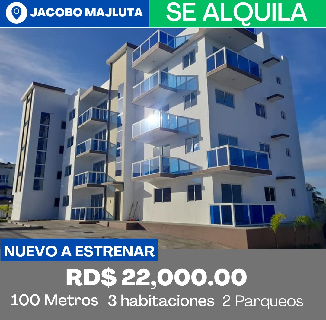 apartamentos - ALQUILO 3RO NIVEL CON 2 PARQUEOS EN LA JACOBO, TOTALMENTE NUEVO 