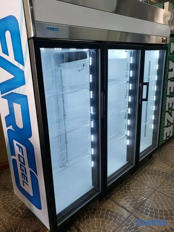 equipos profesionales - Freezer Refrigerador Conservador Farco de 3 puertas exhibidoras de cristal 5