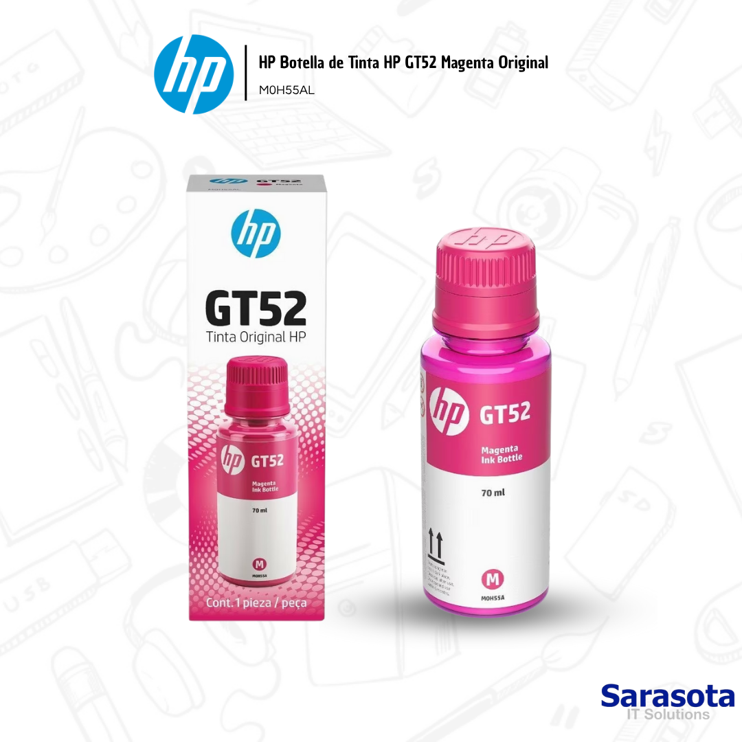 accesorios para electronica - HP Botella de Tinta HP GT52 Magenta Original 1