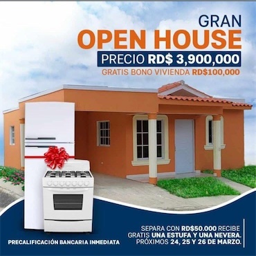 casas - Venta de casa nueva en Santo Domingo norte Villa Mella con bono vivienda