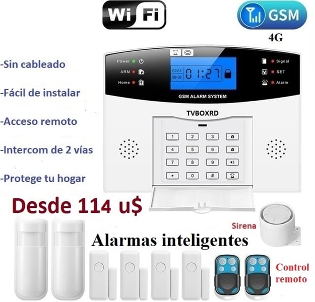 otros electronicos - Alarmas inteligentes sin usar cableado