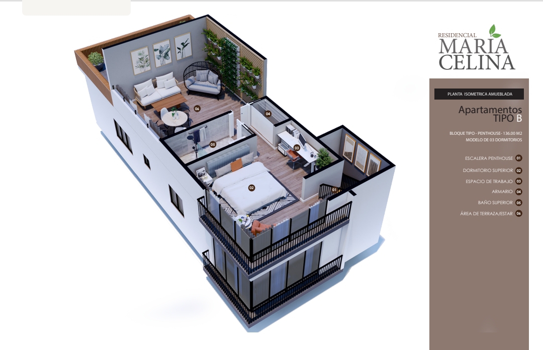 apartamentos - —SE VENDE APARTAMENTO EN CONSTRUCCIÓN RESIDENCIAL MARIA CELINA EN LOS ALAMOS 8