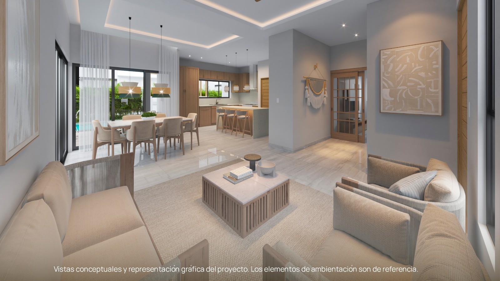 casas vacacionales y villas - Villas Turísticas (Daos-Diamante), Bávaro-Punta Cana 4