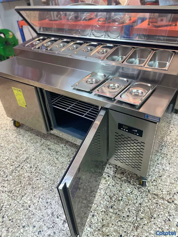 equipos profesionales - Mesa pantry para preparar pizza 5
