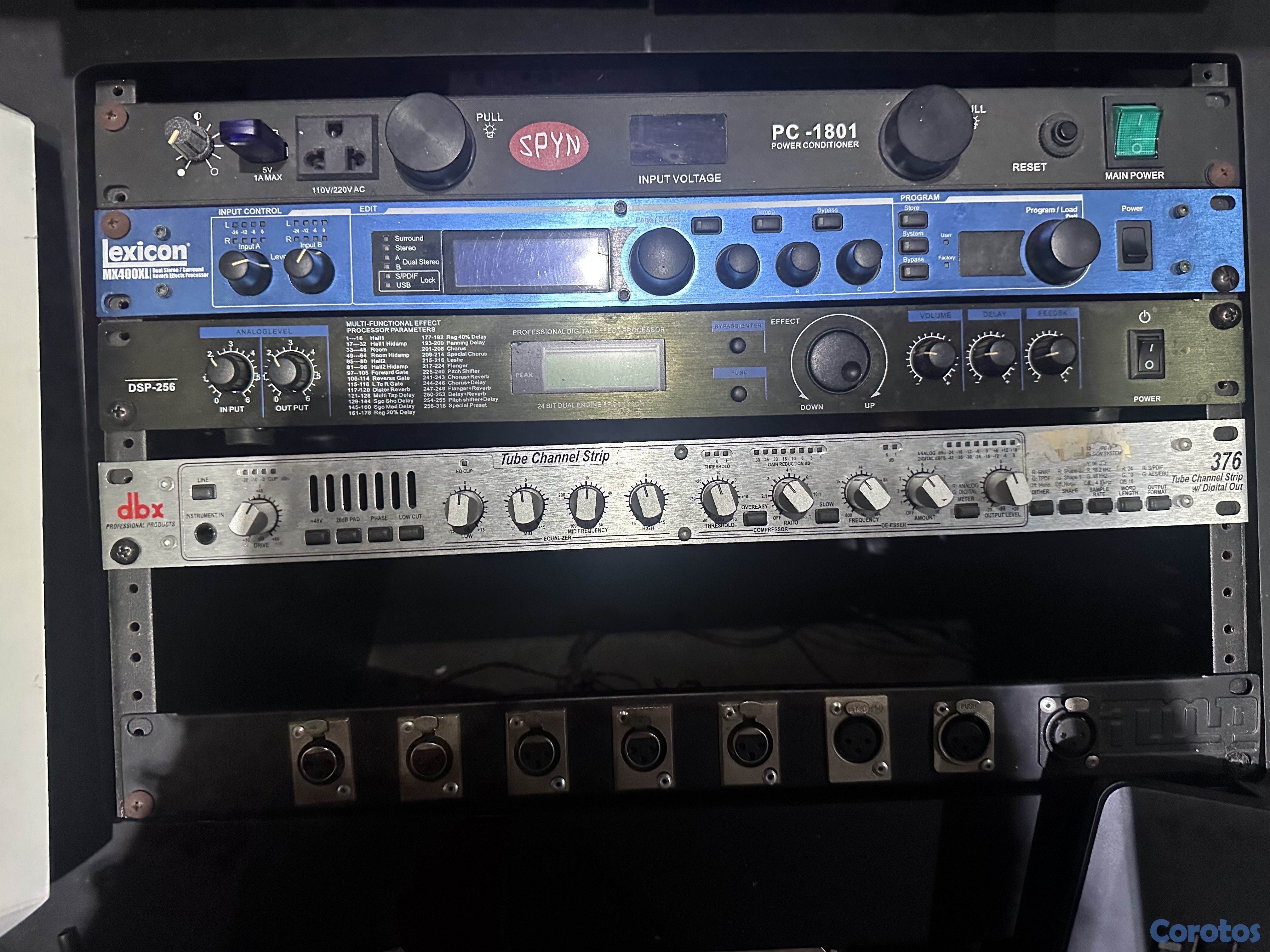 camaras y audio - Rack de Procesadores (MX400XL, DSP-256, DBX 376, Power Conditioner) NEGOCIABLE 1