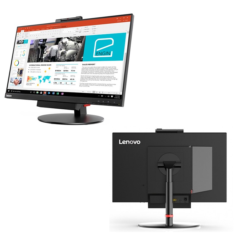 computadoras y laptops - Monitor lenovo ThinkCentre Tiny-in-One 3 (24") con Cámara Web y Bocinas