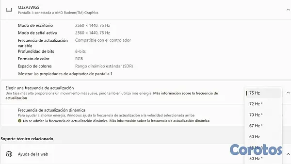 tv - COMBO PREMIUM: Setup de 2 Monitores (32" 2K + 25" 100Hz)
 4