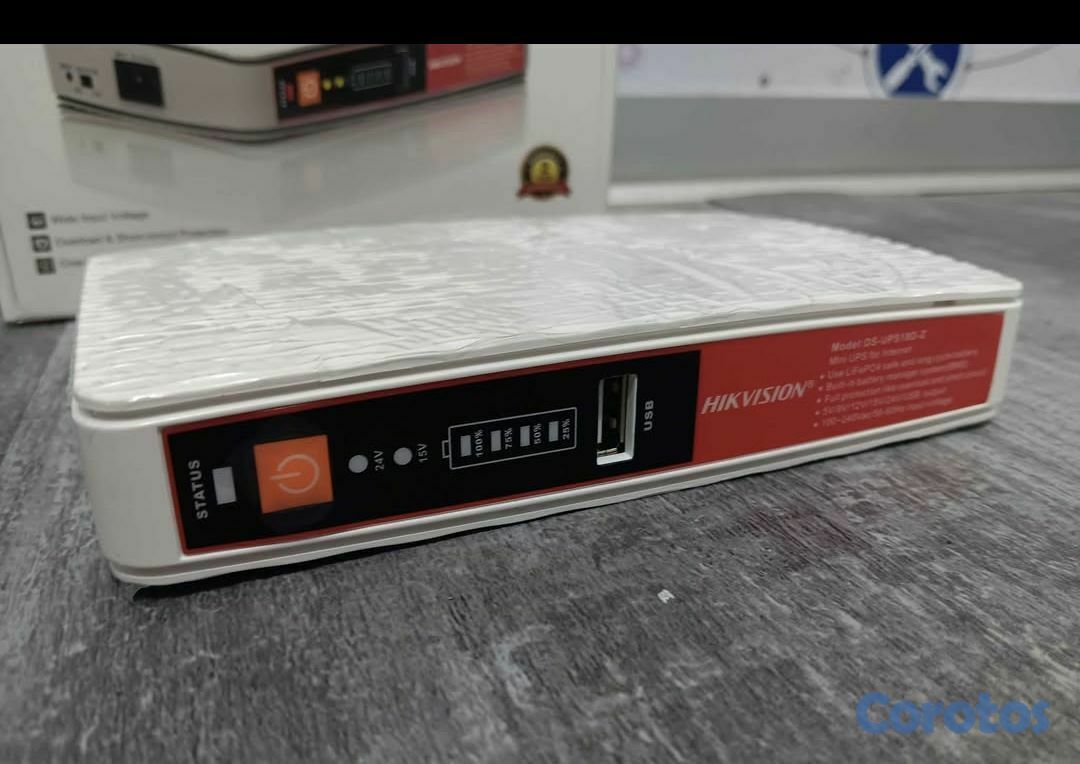 otros electronicos - MINI-UPS ROUTER HIKVISION 8