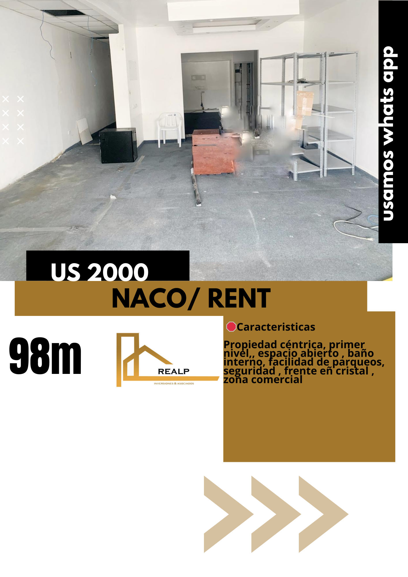 oficinas y locales comerciales - Local en primer nivel naco 0