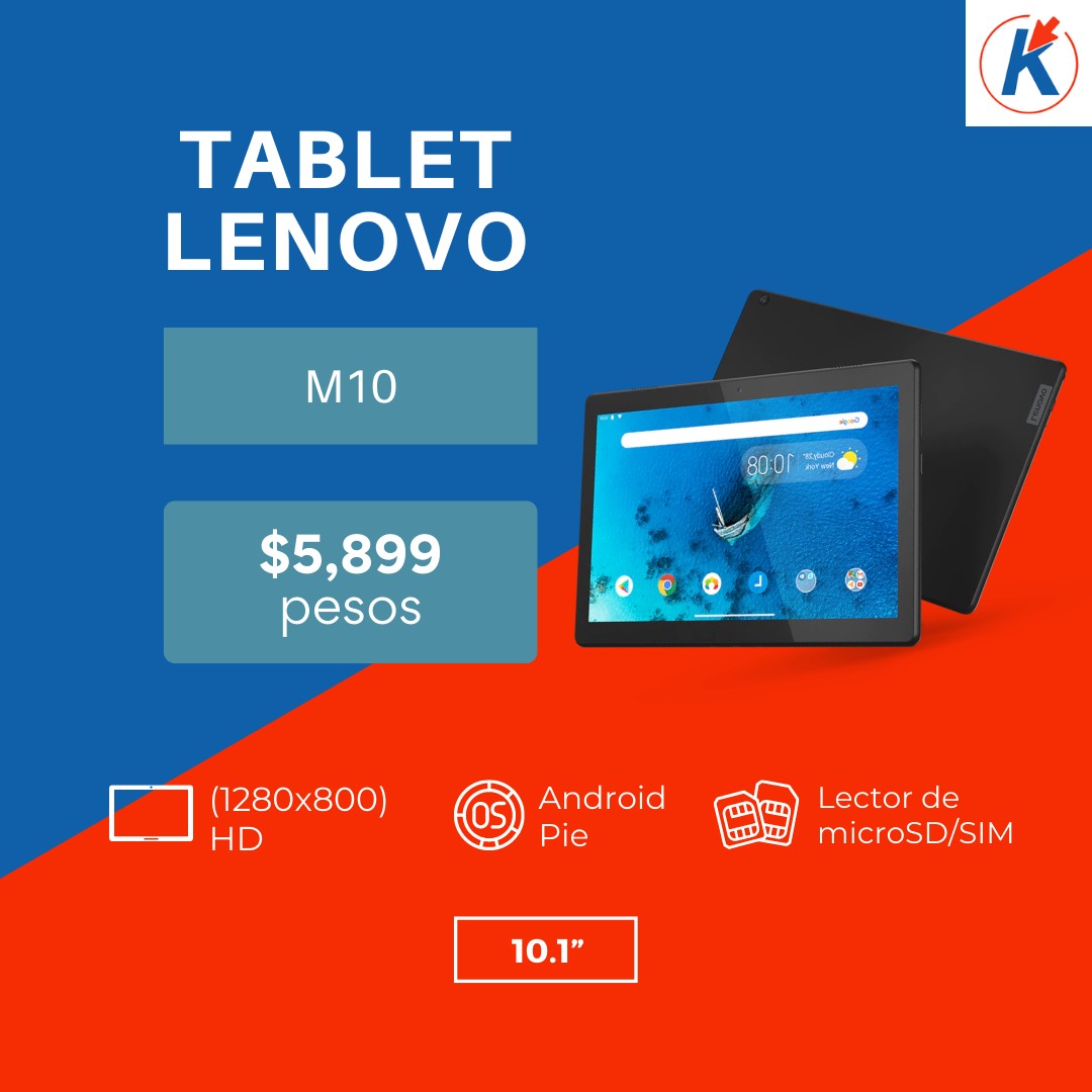 celulares y tabletas - TABLET LENOVO M10, 10.1"