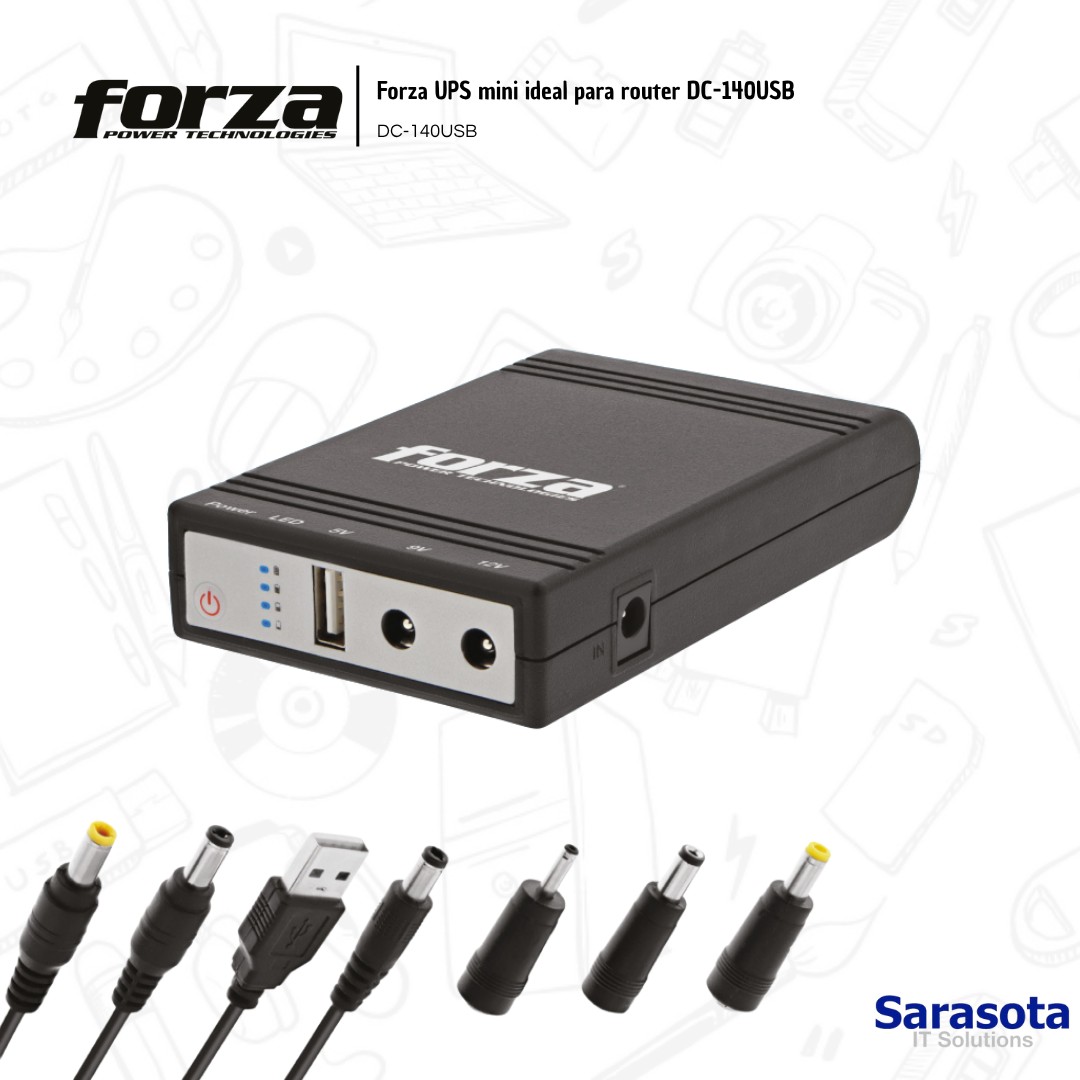 plantas e inversores - Mini UPS Forza (Ideal para modem y router) 1