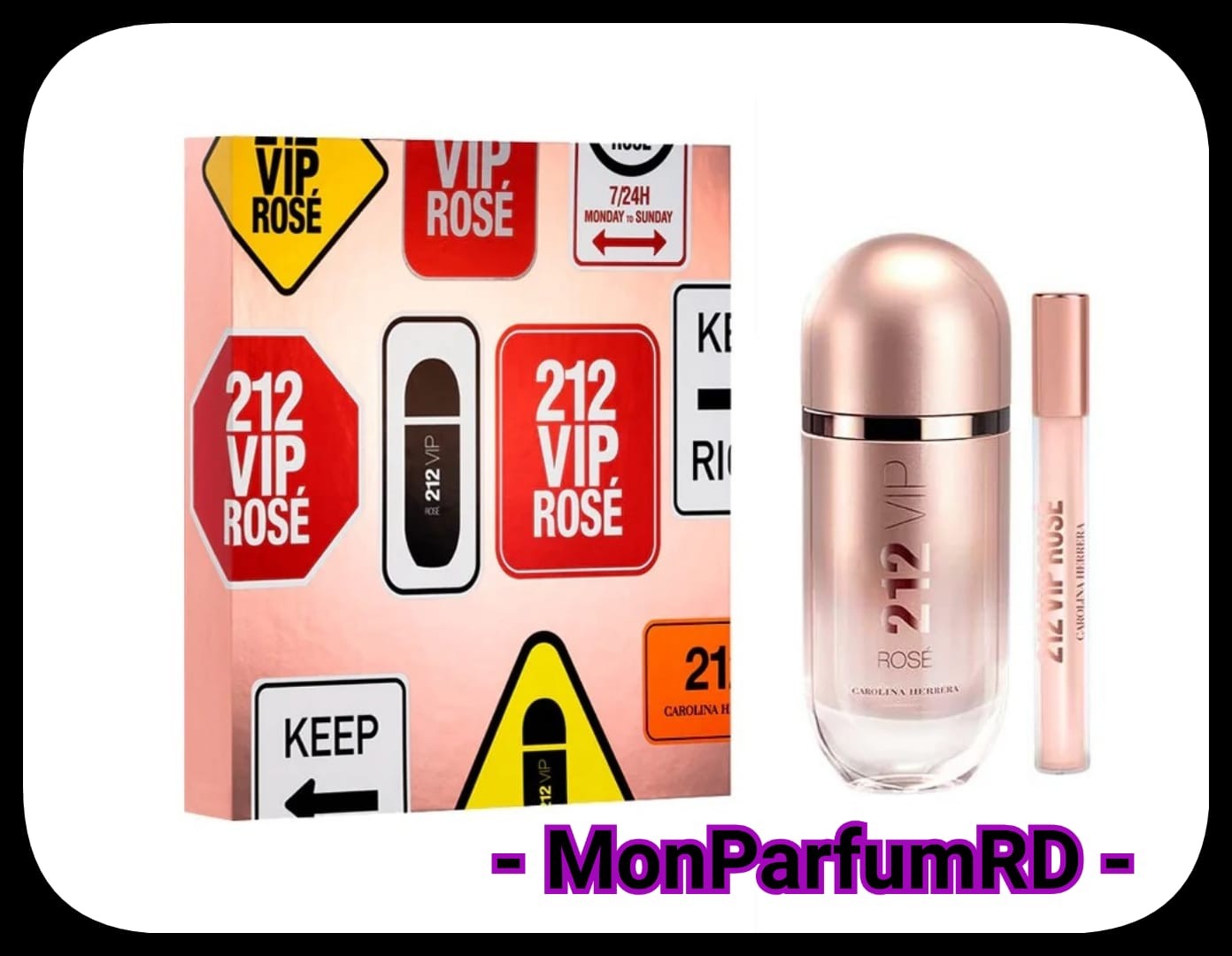 salud y belleza - Perfume 212 VIP Rose by Carolina Herrera. Estuche 2 piezas