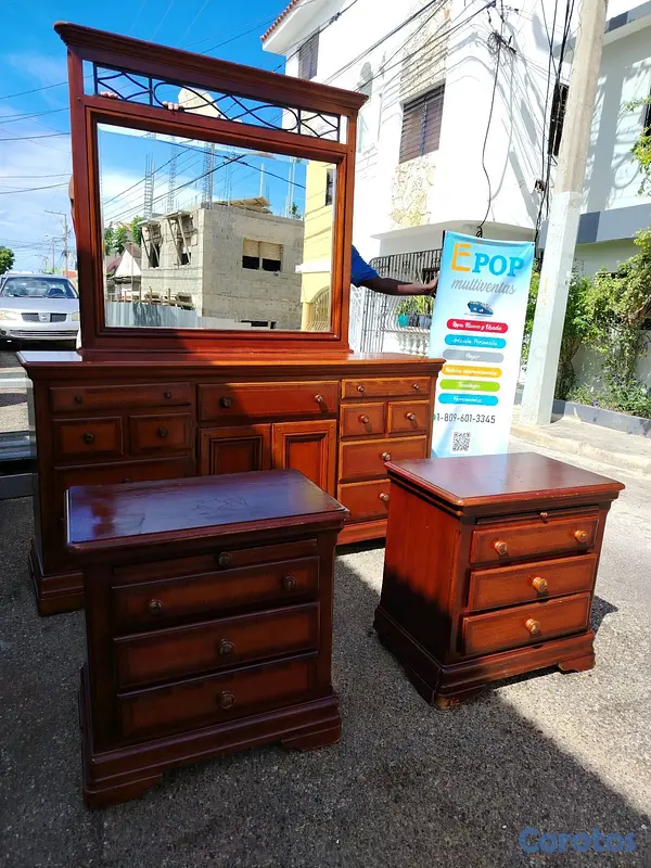 muebles y colchones - juego de cama King (trineo) 9