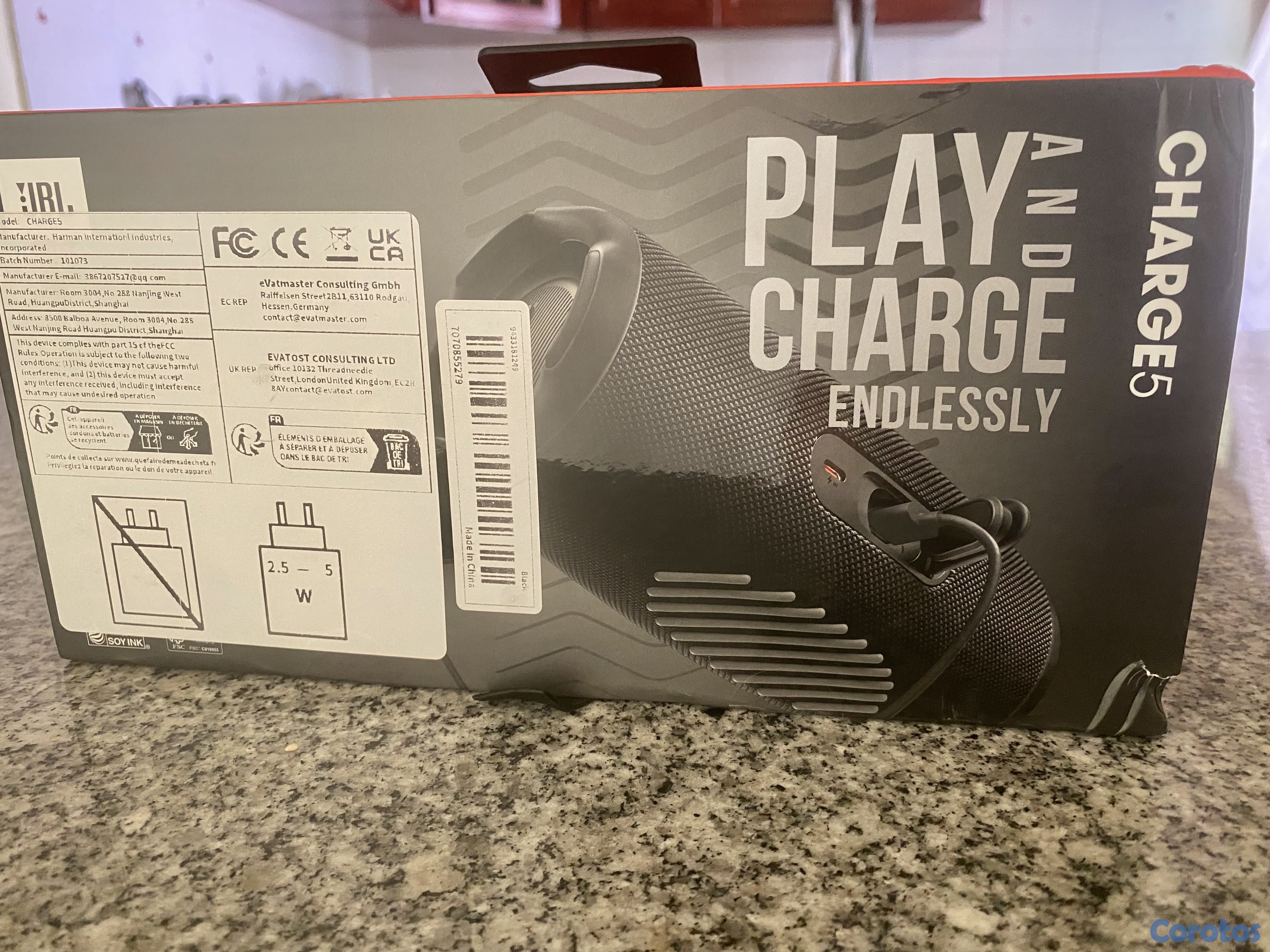 camaras y audio - Bocina JBL CHARGE5 Negro 2