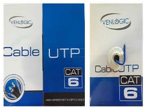computadoras y laptops - Caja Cable De Red Venlogic Cat 6, 1000 Pies, Azul (100% Cobre)  CAT6