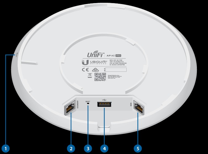 impresoras y scanners - ACCESS POINT UBIQUITI UAP-AC-PRO, 2.4GHZ 450MBPS 5GHZ/1300MBPS, 2 PUERTO LAN POE 2