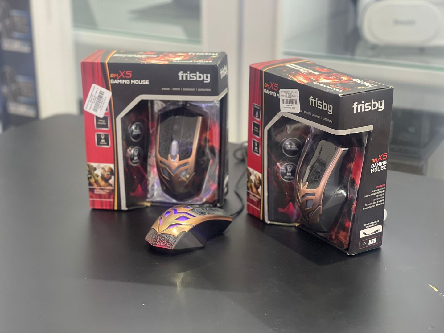 computadoras y laptops - Mouse Gaming Frisby GM X5 Disponibles 3