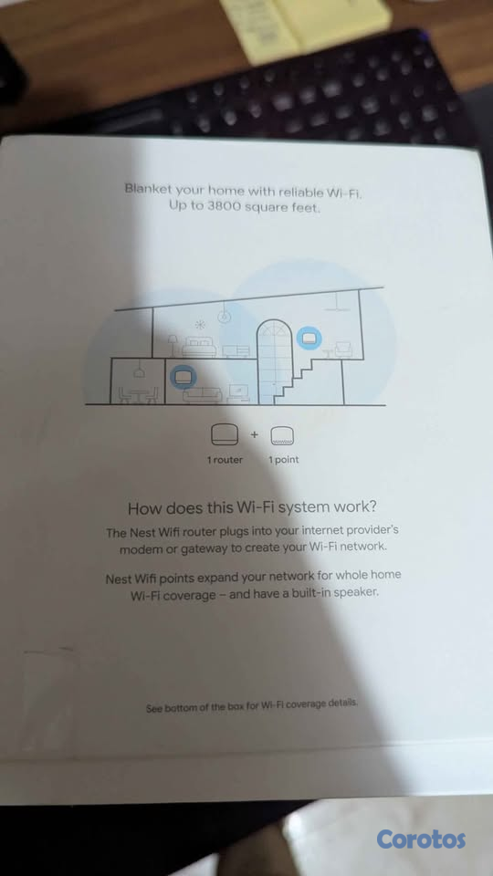 otros electronicos - Smart Router Google Nest punto de acceso H2D expan 3