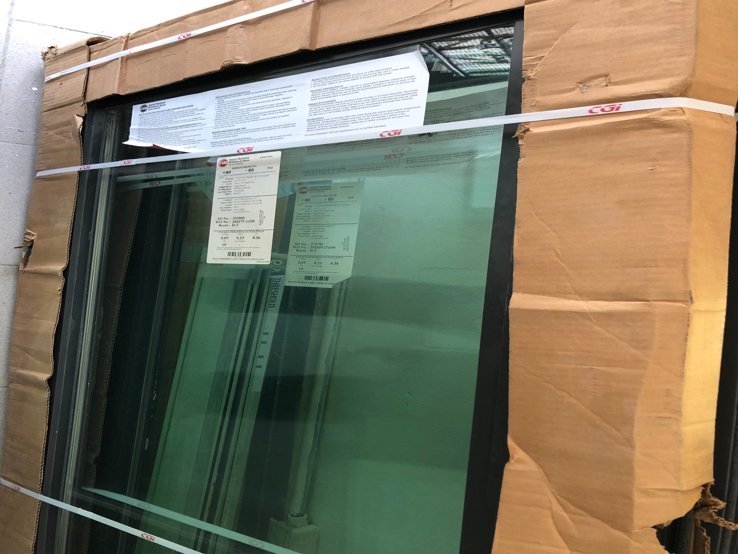 equipos profesionales - Lote 4 Puertas francesa CGI® Sentinel Serie 160 – en aluminio y cristal