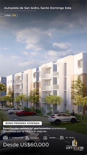 apartamentos - Venta de apartamento en san Isidro con bono primera vivienda Santo Domingo este 7