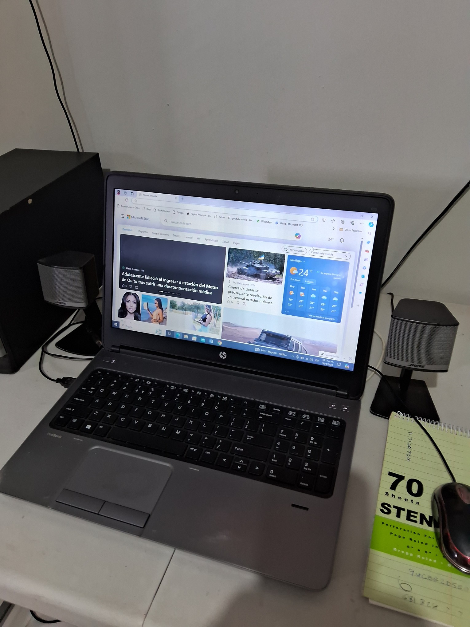 computadoras y laptops - Vendo laptop HP ProBook, 8g ram, 1000 GB almacenamiento SSD. Precio 7000 pesos 