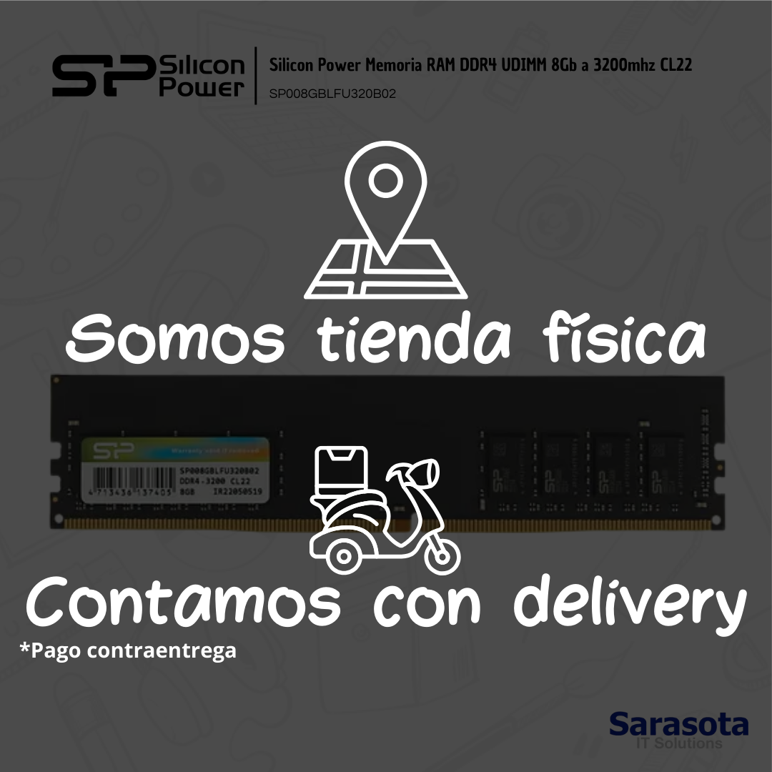 accesorios para electronica - Silicon Power Memoria RAM DDR4 UDIMM 8Gb a 3200mhz 1