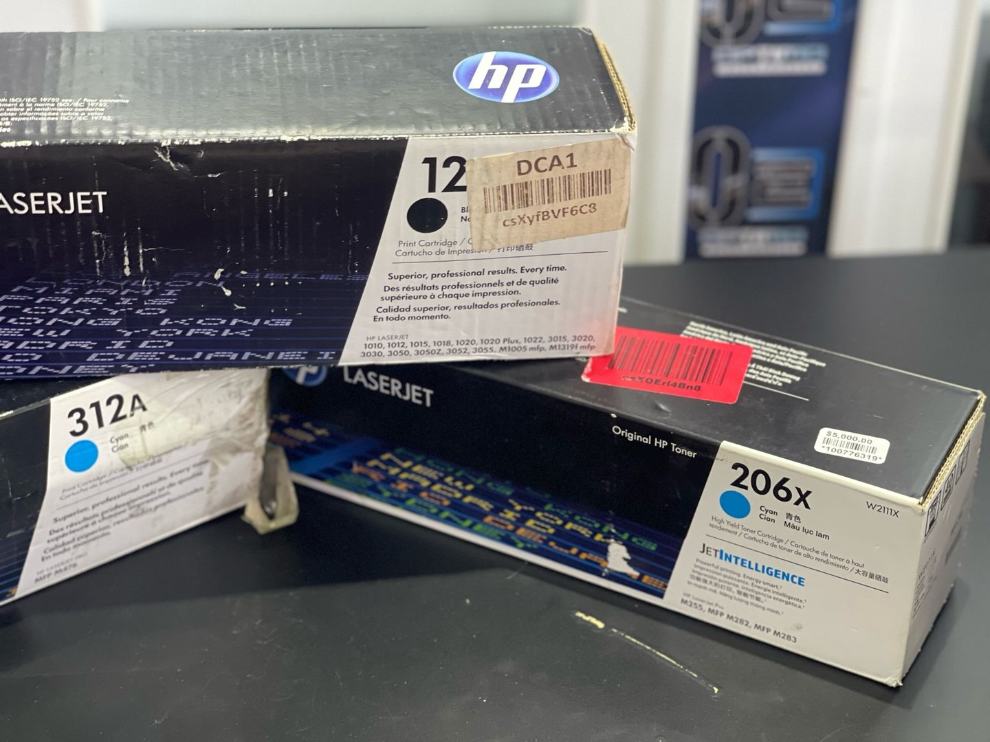 impresoras y scanners - Toner HP Laserjet 312A 206X Azul  3