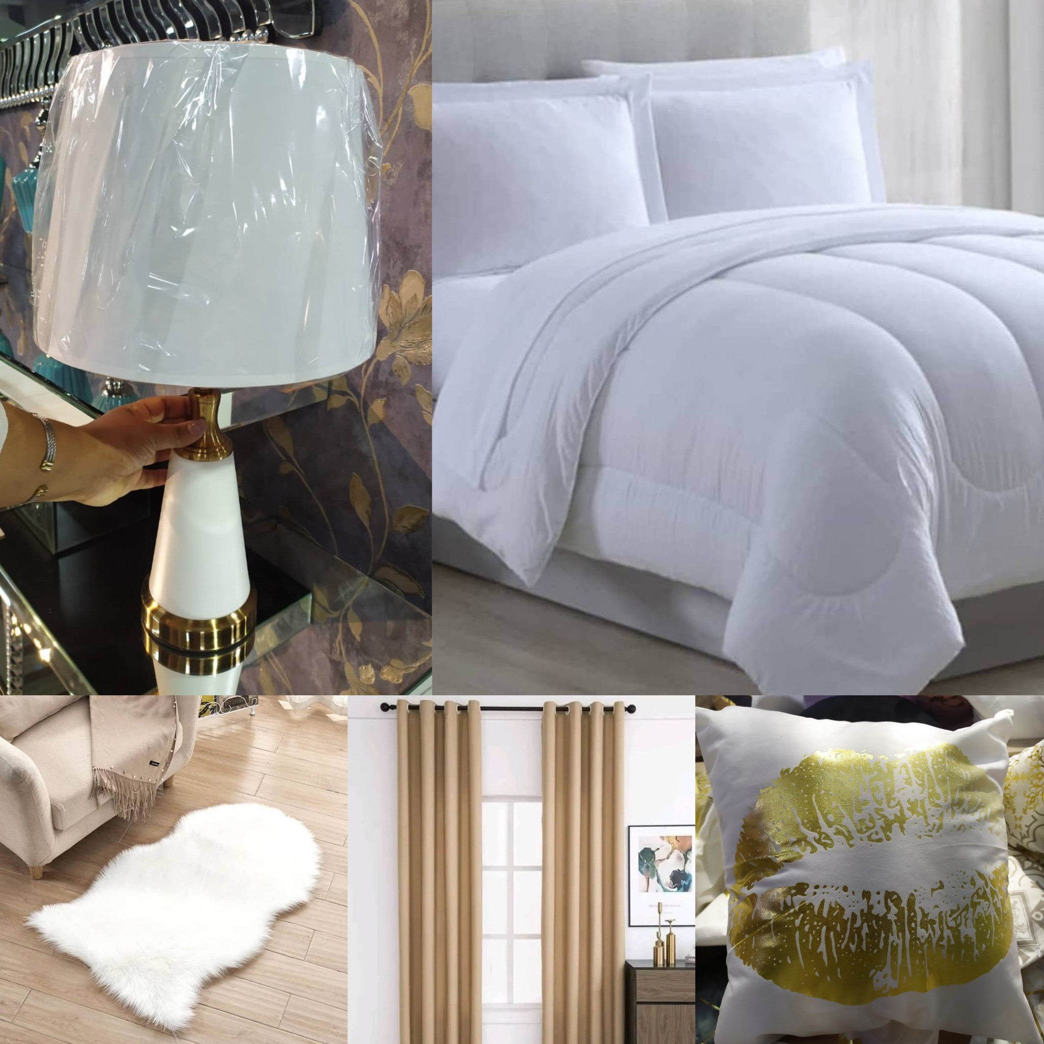 muebles y colchones - Colcha blanca king size