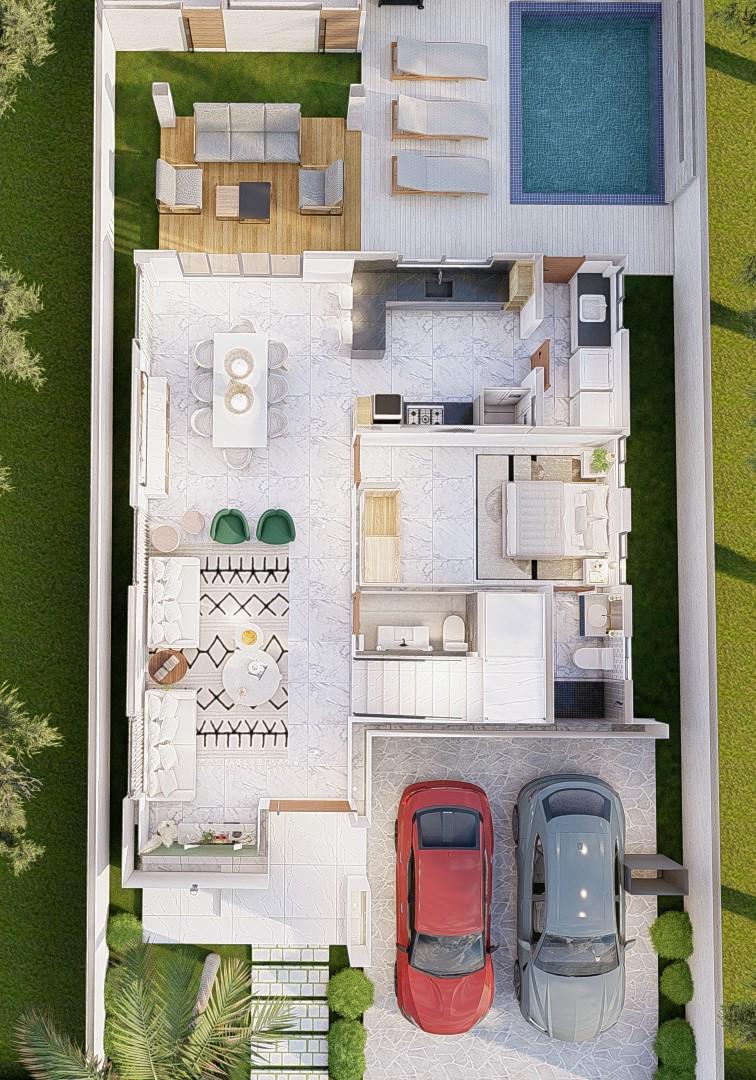 casas - MODERNA Y AMPLIA CASA EN VENTA. 1