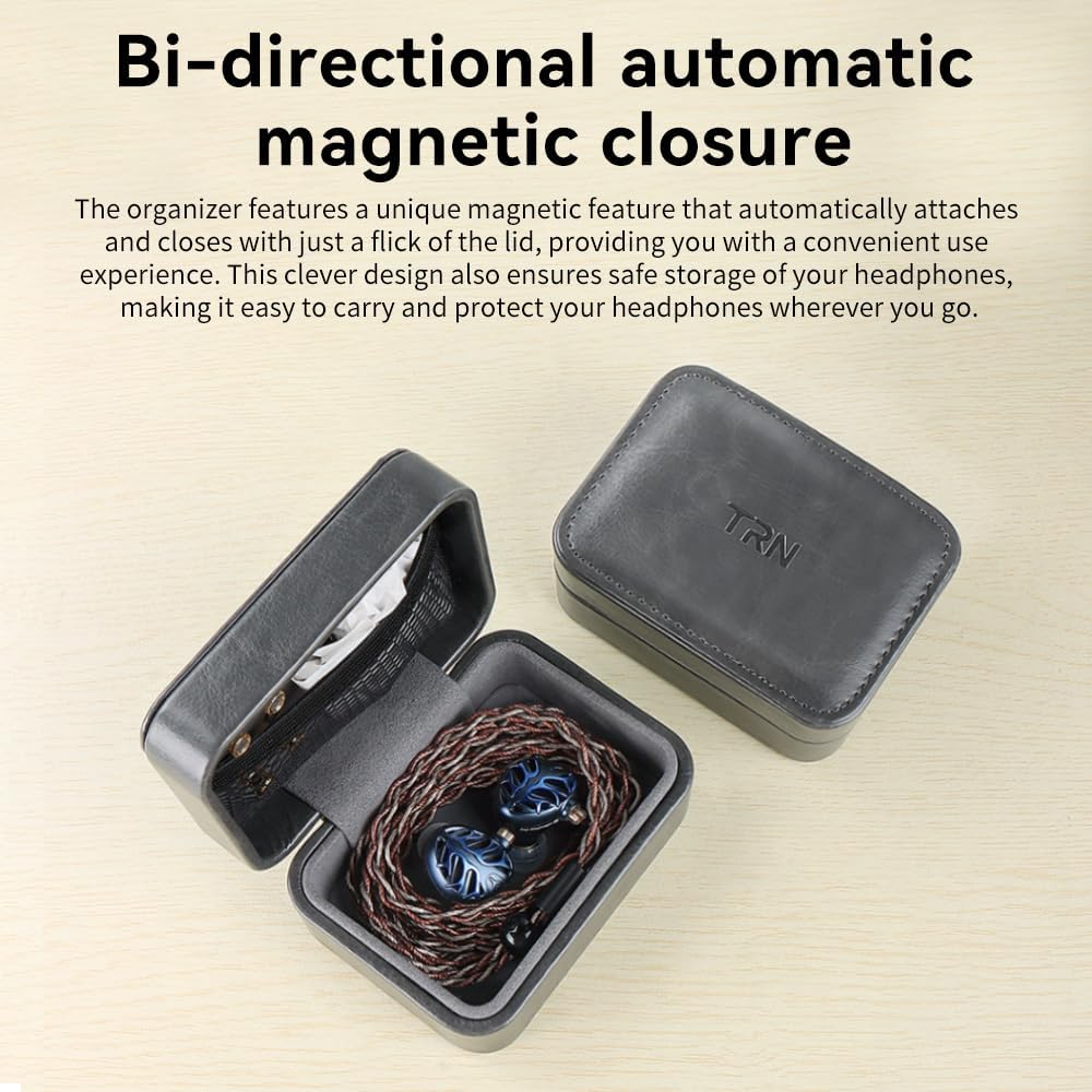 camaras y audio - TRN MAG estuche case box para auriculares IEM 4