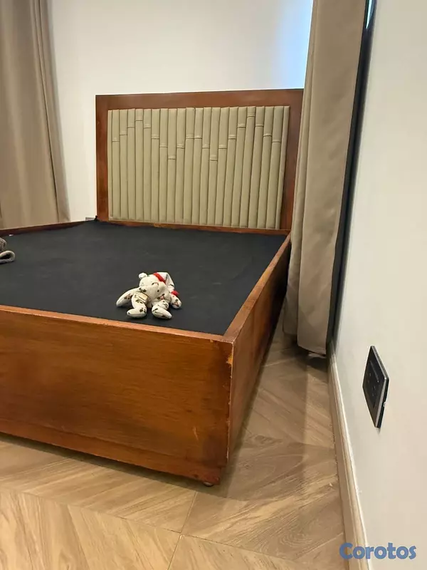 muebles y colchones - VENDO base de colchon en caoba de primera calidad.  5