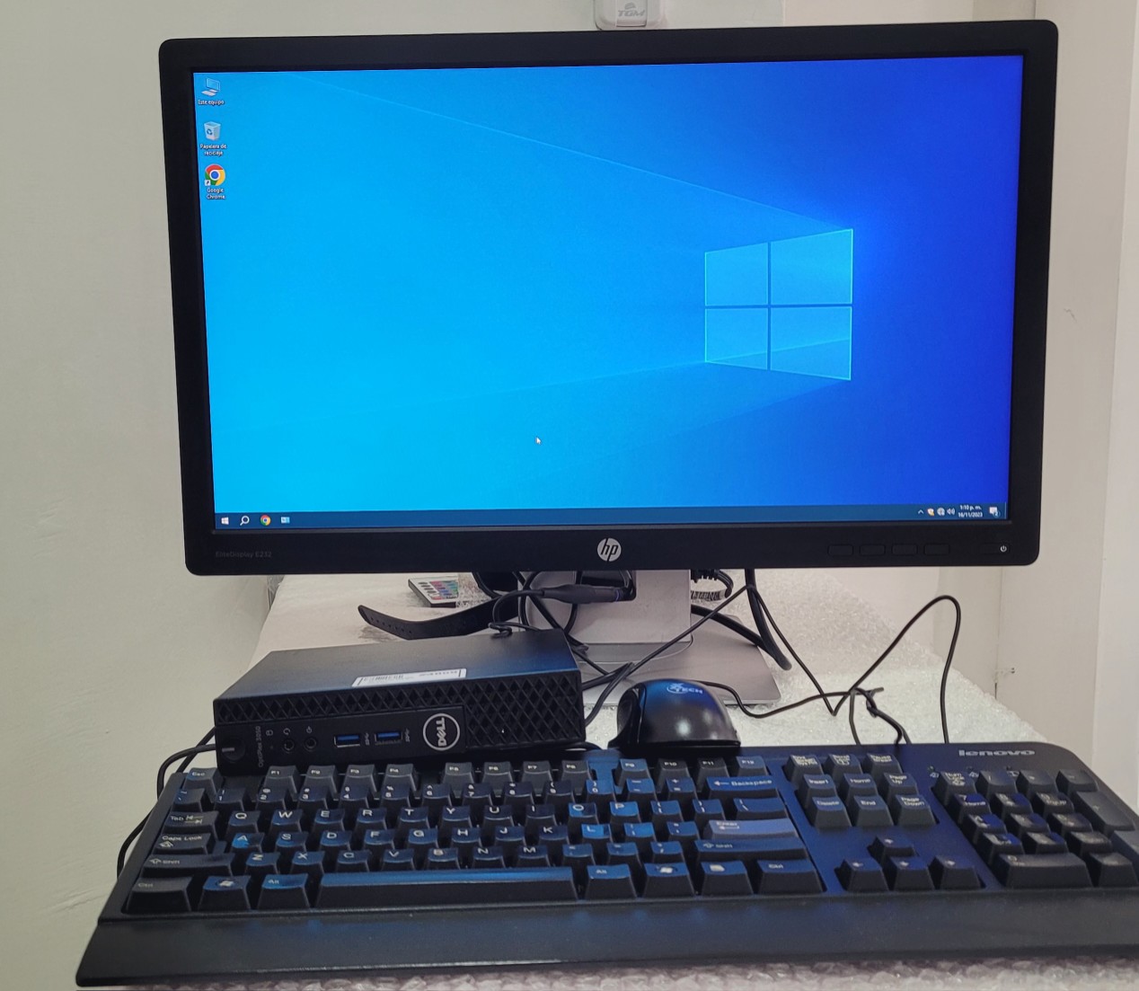 computadoras y laptops - Combo Monitor hp 24 Pulg CPU i5 7ma Ram 8gb ddr4 Disco 256gb Solido Wifi 1