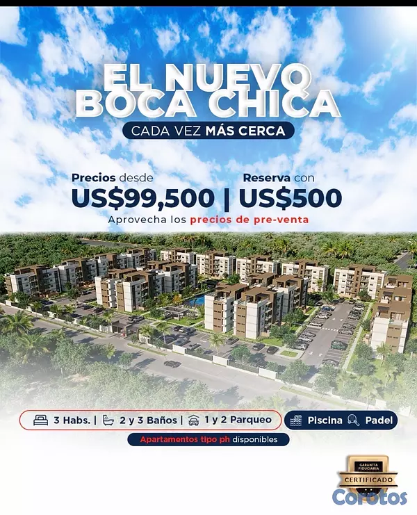 apartamentos - venta de apartamentos cerca de la playa en boca chica República Dominicana  9