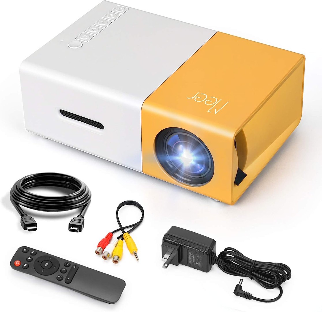 tv - Mini proyector,de película portátil, con control video beam, projector led 0