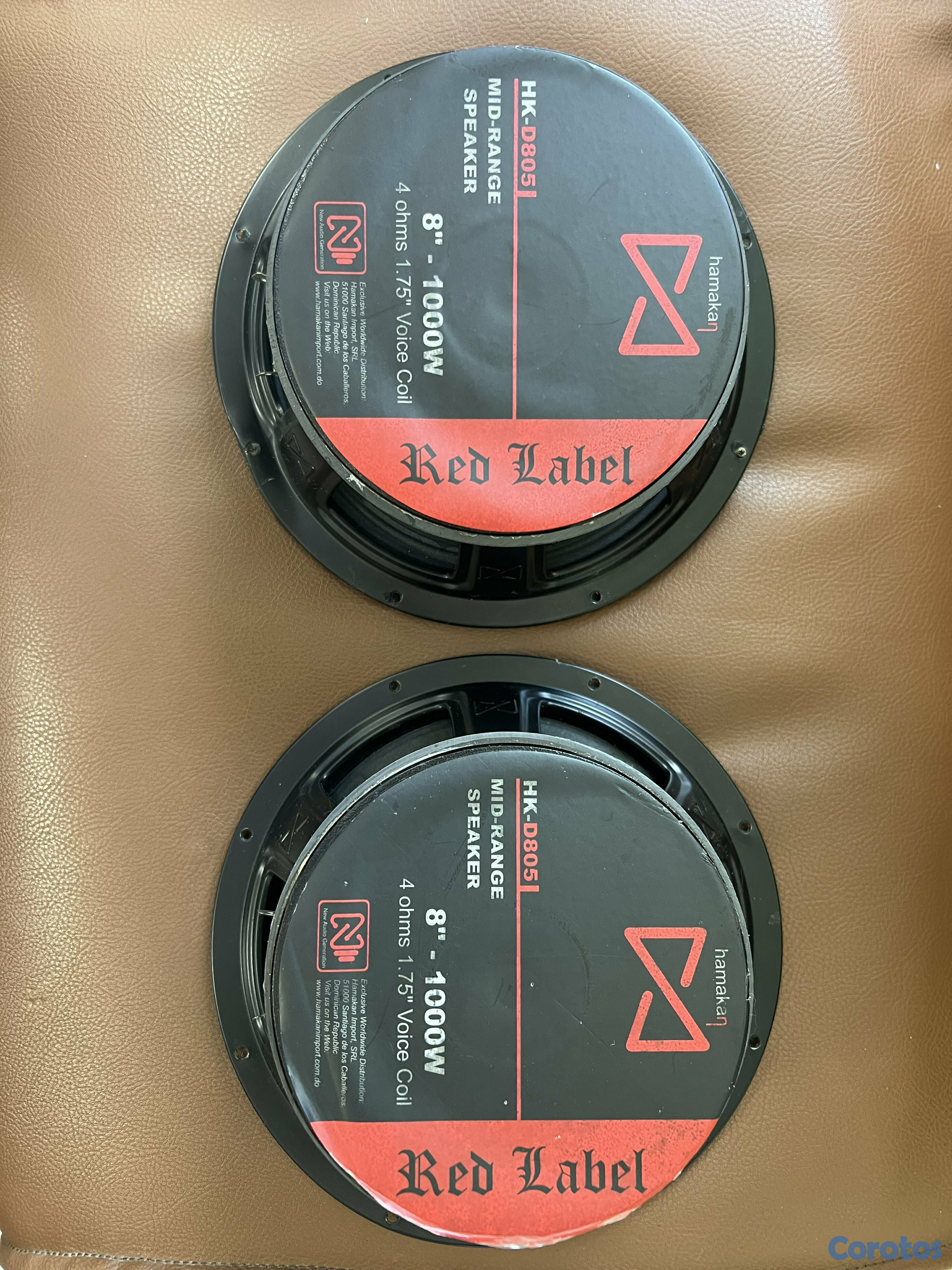 camaras y audio - bocinas hamakan speaker 1000 w de 8 AMBAS 3