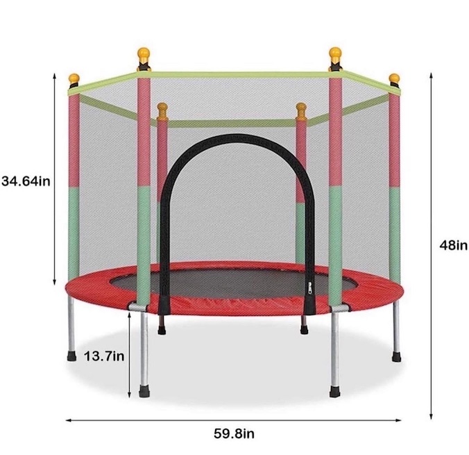 juguetes - Trampolín para niños soporta hasta 200 libras Nuevo en su caja 
