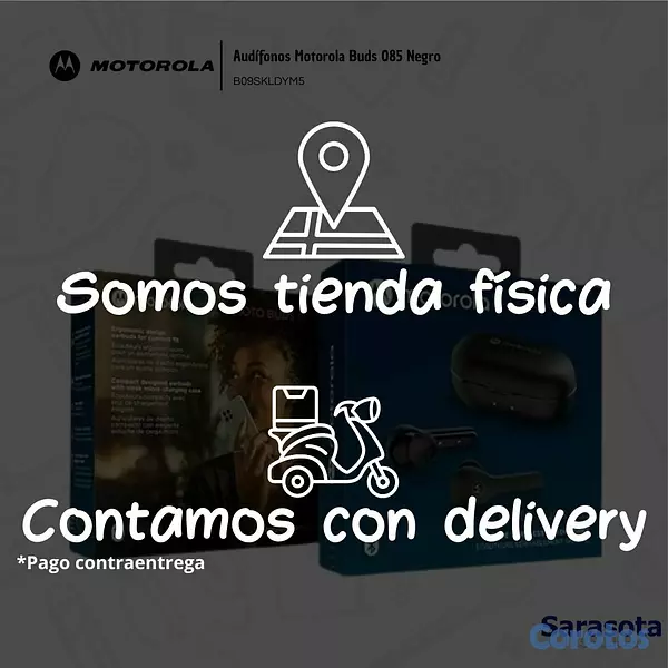 camaras y audio - Motorola Audífono Bluetooth Buds 085 Color Negro 3