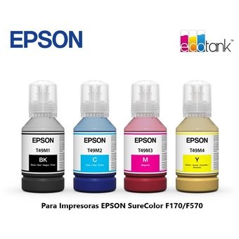 impresoras y scanners - BOTELLA DE TINTA EPSON T49M EN TODOS LOS COLORES  140ML T49M420 PARA SUBLIMACION 1