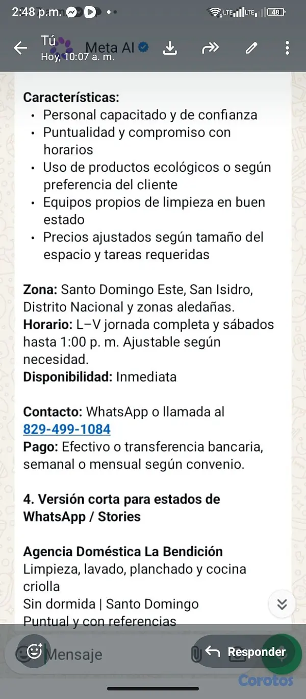 candidatos - Agencia den pleo la Bendicion  2