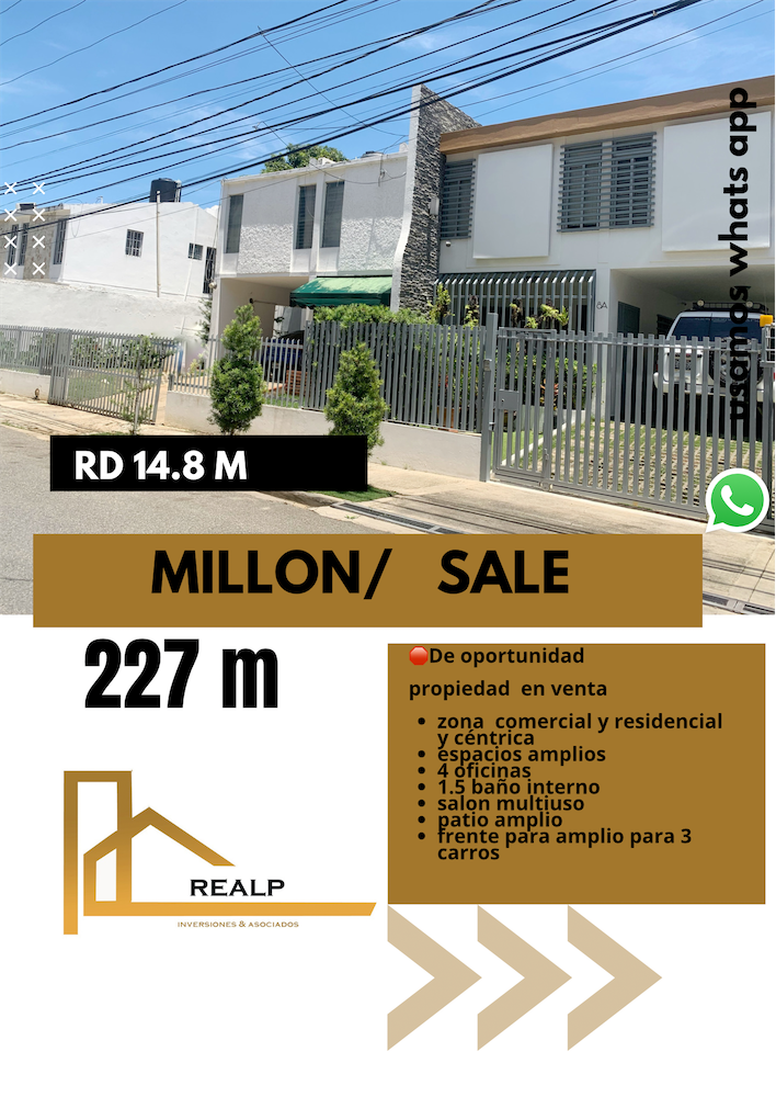 casas - Casa en venta fines comerciales o residencial