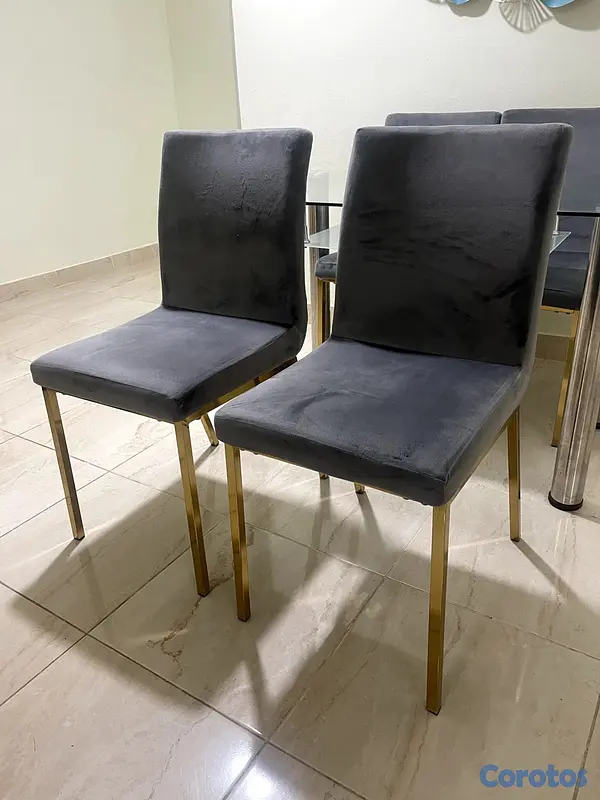 muebles y colchones - Juego de Comedor 4 sillas  2