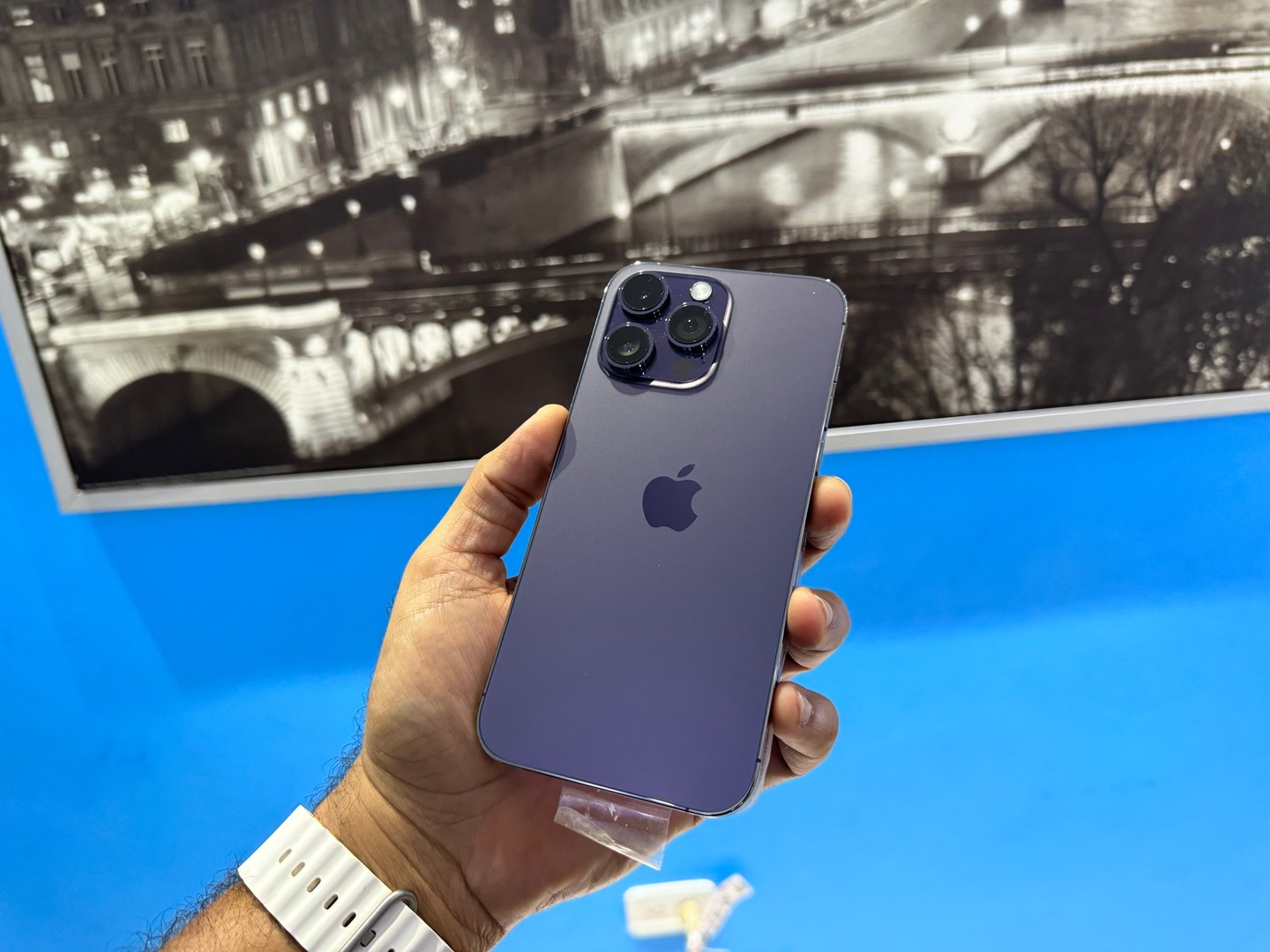 celulares y tabletas - iPhone 14 PRO MAX 256GB Purple Como Nuevo, Desbloqueado, RD$ 46,500 NEG 0