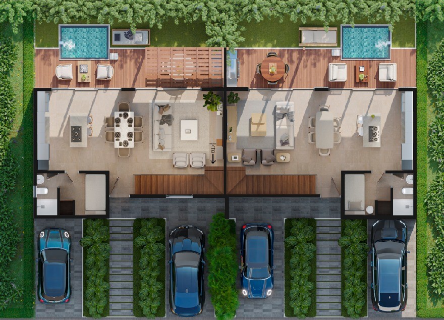 casas - Residencial de Lujosas Casas en Vista Cana  1
