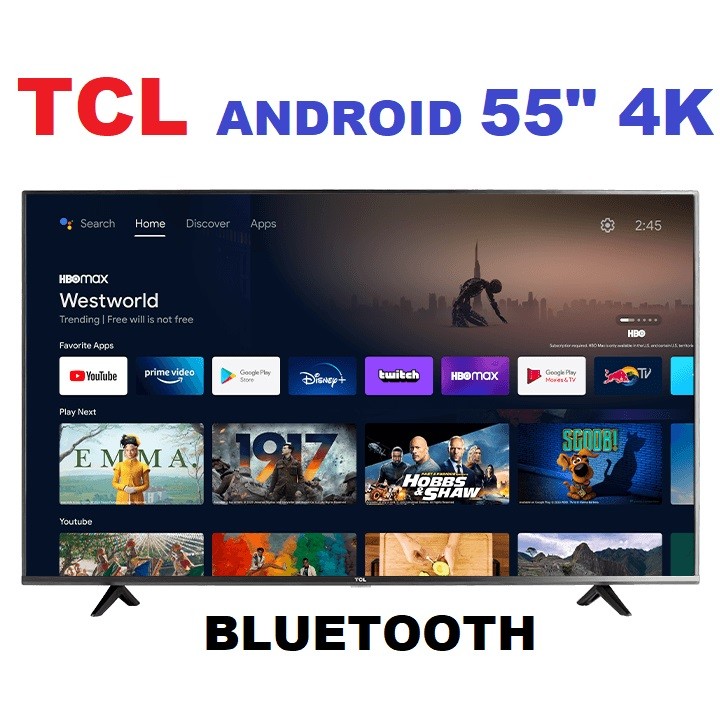 tv - TV Smart 55 Pulgadas TCL SERIE 4 UHD ANDROID TV Bluetooth $34,500