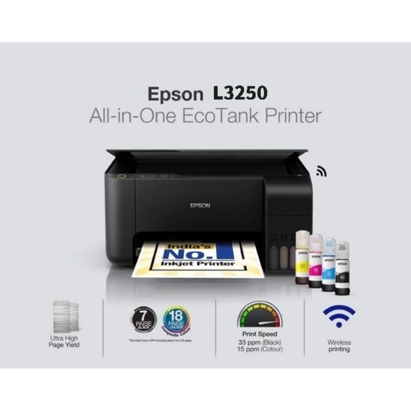 impresoras y scanners - MULTIFUNCIONAL EPSON L3250  TINTA CONTINUA DE FABRICA WI-FI,COPIA ESCANER,IMPRE