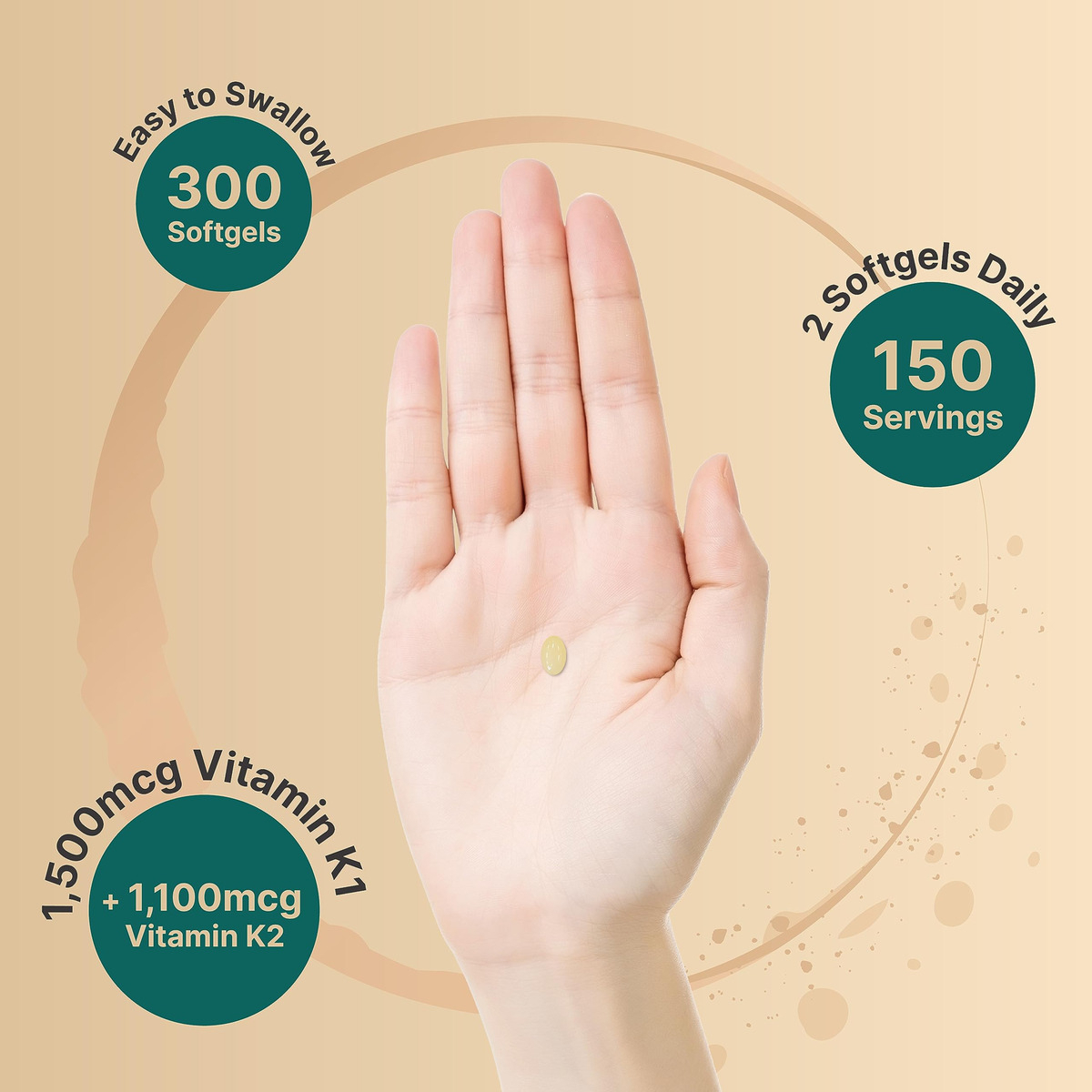 Salud y Equipamiento Médico - Complejo De Vitamina K Naturebell, K1 + K2 (mk-7 Y Mk-4) 2,6 4