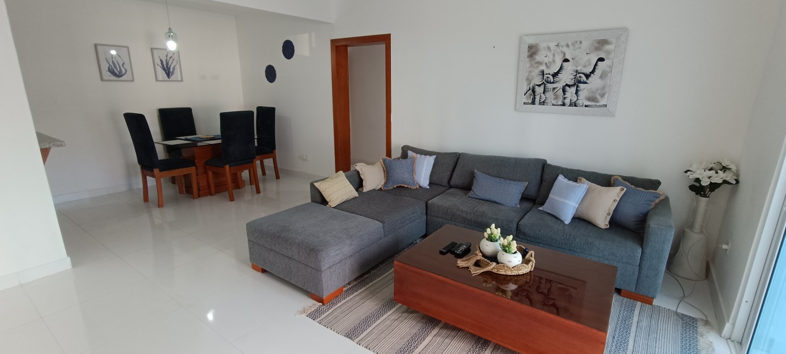 apartamentos - 1er piso Amueblado villa María atrás del Homs incluye agua, wifi, mantenimiento 6