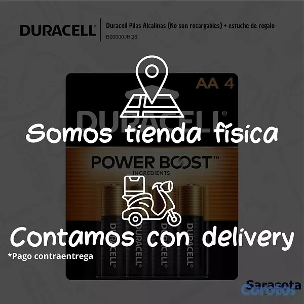 accesorios para electronica - Duracell Baterías 4 AA con Caja 2