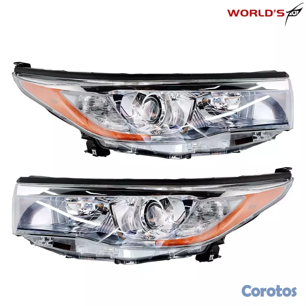 repuestos - Conjunto de faros delanteros halógenos para Toyota 1